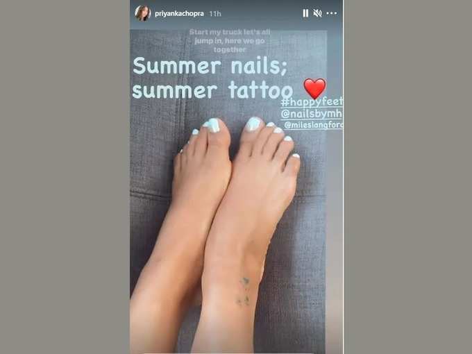Priyanka Chopra has shared the picture of new tattoos in her insta story