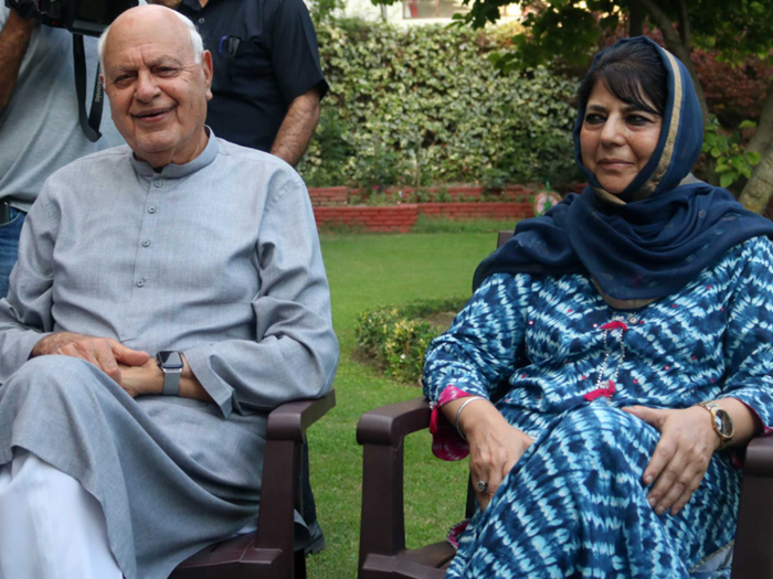 Farooq Abdullah and Mehbooba Mufti,