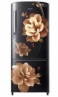 samsung single door 192 litres 3 star refrigerator camellia black rr20a172ycb