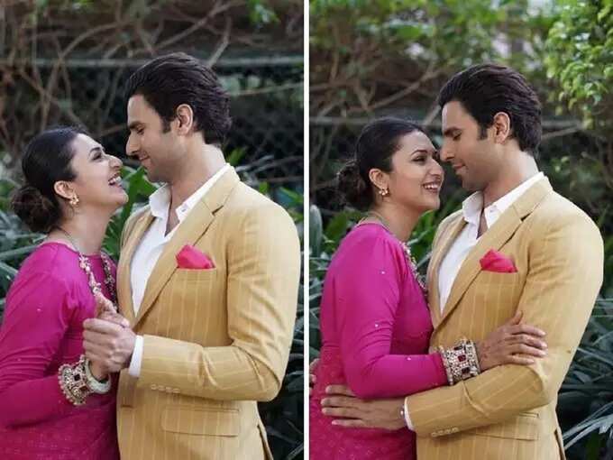Divyanka Tripathi Glamorous Traditional Saree Look: अभिनेत्री गुलाबी रंगाच्या साडीमध्ये दिसतेय प्रचंड सुंदर, पतीसोबतचे रोमँटिक फोटो केले शेअर - divyanka tripathi dahiya looks pretty and stunning in rani pink bandhani organza saree latest photoshoot