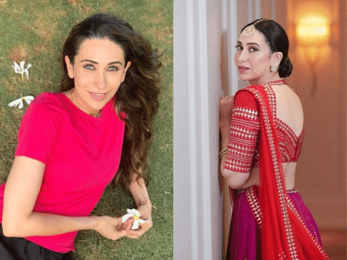karishma kapoor anti aging secrets: karishma vs kareena : करिश्मा कपूरच्या ग्लॅमरपुढे करीनाचा जलवाही फिका, लोक म्हणाले मोठ्या बहिणीचा हॉटनेस छोटीवर भारी! - karishma kapoor three step beauty and antiaging secrets
