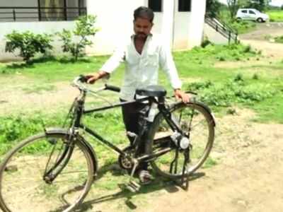 पान स्टॉल चालवत पठ्ठ्याने तयार केली इलेक्ट्रीक चार्जवरील सायकल, फक्त ५ रुपयात करणार प्रवास 