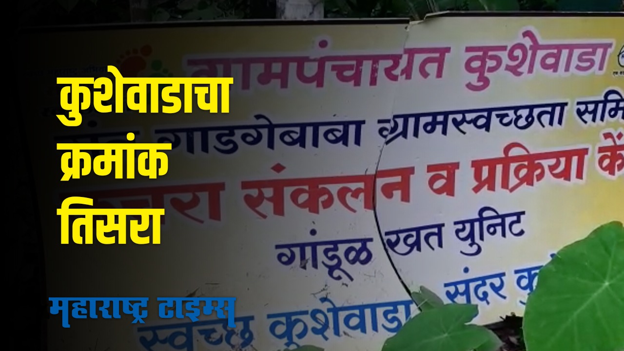 शाब्बास! स्व्च्छ ग्राम अभियानात कुशेवाडाचा तिसरा नंबर