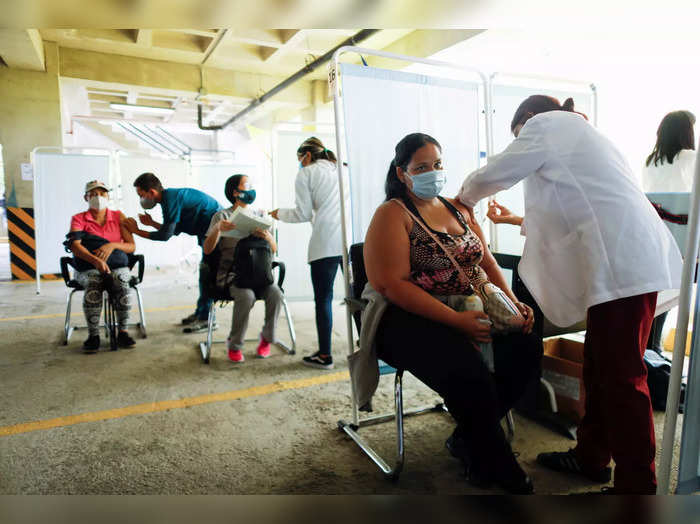 FILE PHOTO: Vaccination against the coronavirus disease (COVID-19), in Caracas