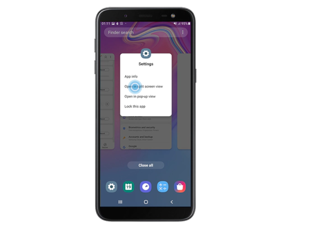 How To Use Split Screen Feature Split Screen फ चर स म र टफ न म एक स थ य ज कर द ऐप द ख प र प र स स How To Use Split Screen Feature On Samsung Smartphones Check Process