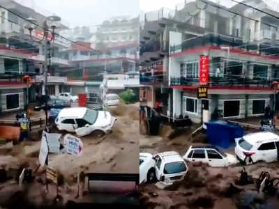 हिमाचल पहुंचे लोगों के लिए आई आसमानी आफत, Mcleodganj में बादल फटने के बाद दिखा जल त्रासदी का रौद्र रूप 