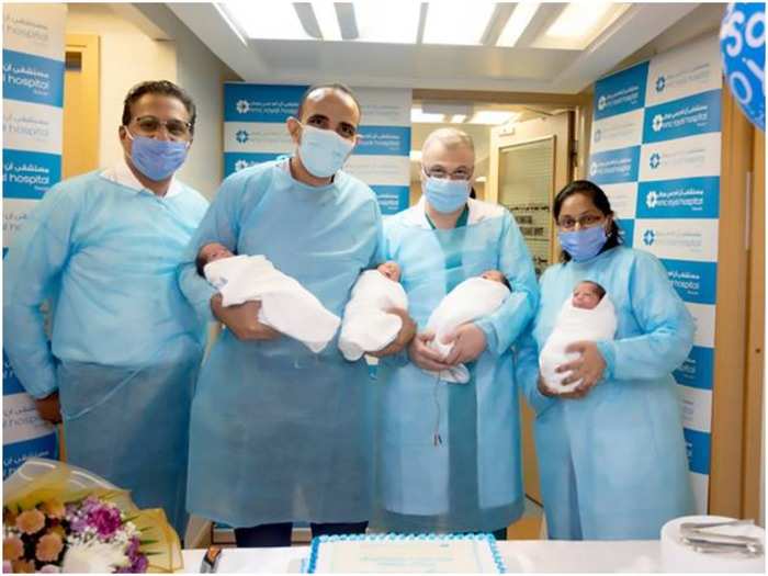 Egyptian mother gives birth to four baby boys in Sharjah