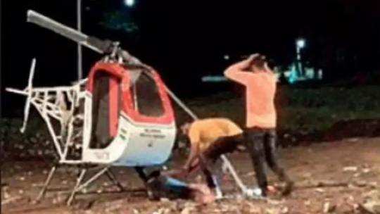 Maharashtra Helicopter Crash News Yavatmal Youth Sheikh Ismail Sheikh Ibrahim Dies After Blades Slash His Throat आसम न म उड न क ख व ह श ल ए इस म इल न बन य थ ह ल क प टर प ख न