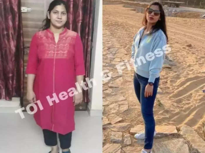 weight loss story woman lost post pregnancy weight 33 kg by having sattu protein shake
