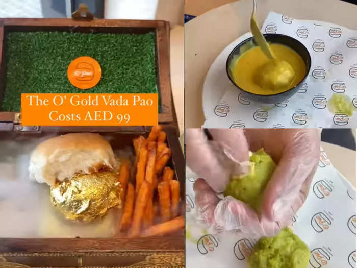 Gold Plated Vada Pav