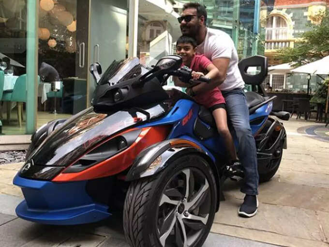 Ajay Devgn with son Ajay Devgn with son