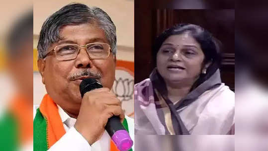 chandrakant patil vs rajni patil: चंद्रकांत पाटील यांचे रजनी पाटील यांच्याबाबत खळबळजनक विधान, म्हणाले...