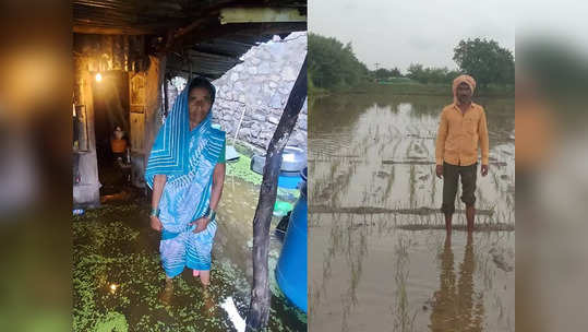 Houses Flooded In Solapur: उत्तर सोलापूर तालुक्याला पावसाचा मोठा तडाखा; घरे पाण्यात, तर शेतीचे प्रचंड नुकसान