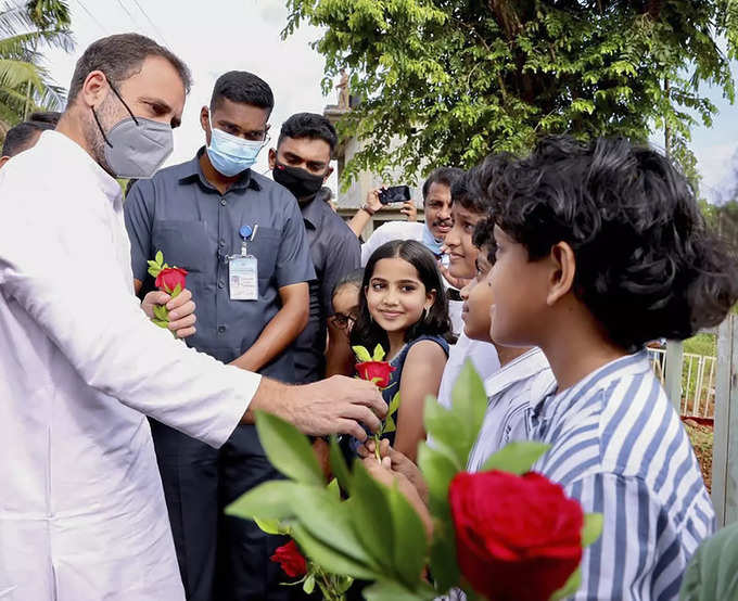 Kozhikode: Congress leader Rahul Gandhi at the inauguration of Recreation Center...