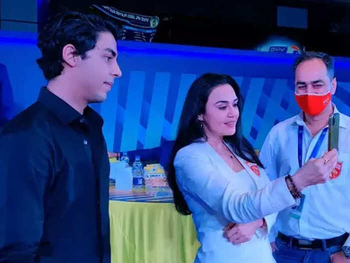 आर्यन खान और प्रीति जिंटा