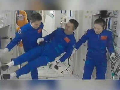 Video: स्पेस में जाते ही उड़ने लगे चीन के अंतरिक्ष यात्री, इतिहास का सबसे लंबा मानव अभियान 