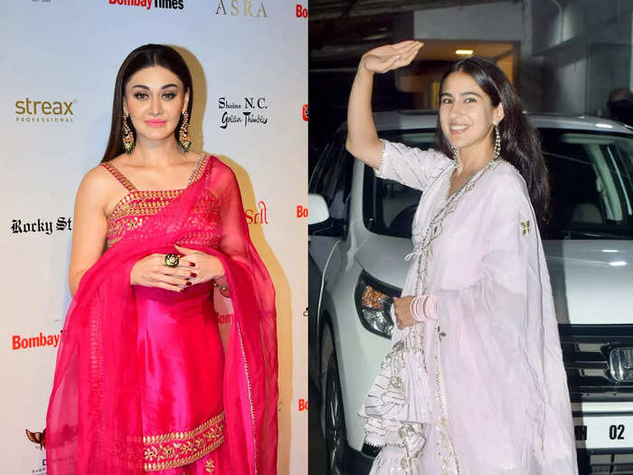 shefali jariwala in pink sharara set looks more beautiful than suit lover sara ali khan