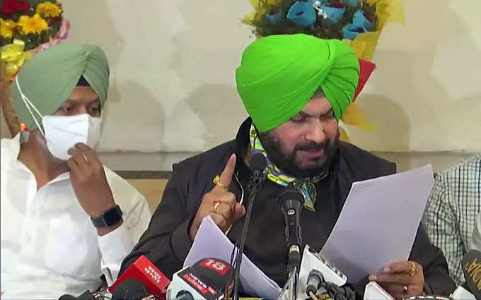 Chandigarh, Sep 15 (ANI): Punjab Congress President Navjot Singh Sidhu addresses...