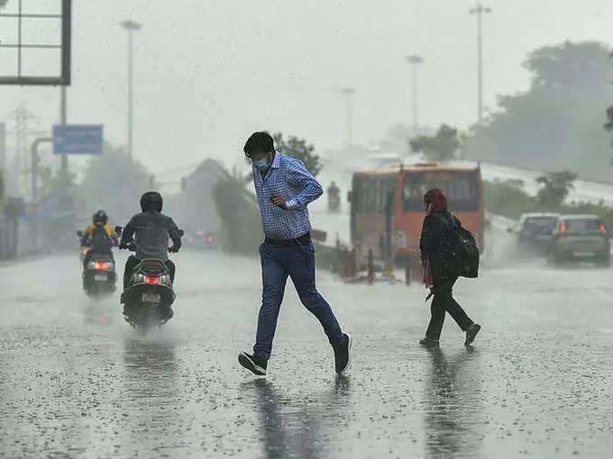Rain in Delhi this year