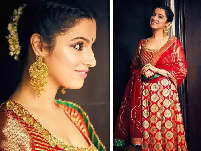 actress divya khosla kumar wore beautiful red lehenga for satyamev jayate 2 song shooting