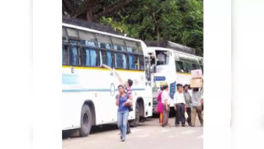 खासगी वाहतुकीवर भिस्त