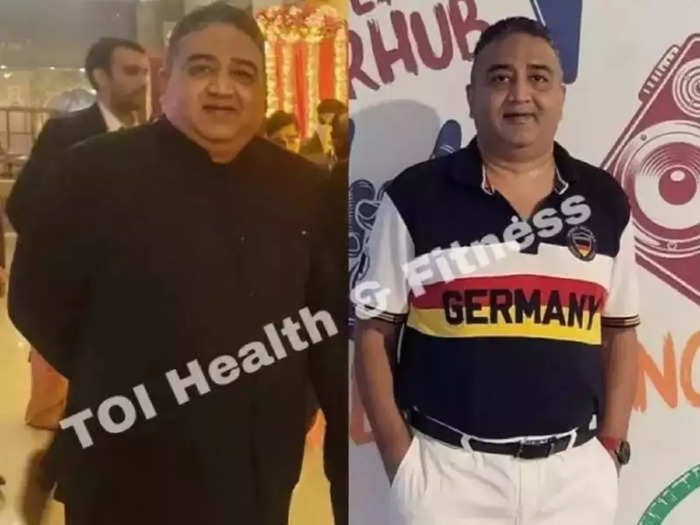 inspirational weight loss story the 46 year old man lost 25 kg without any exercise by daily walking and removing rice and chapati from his diet.