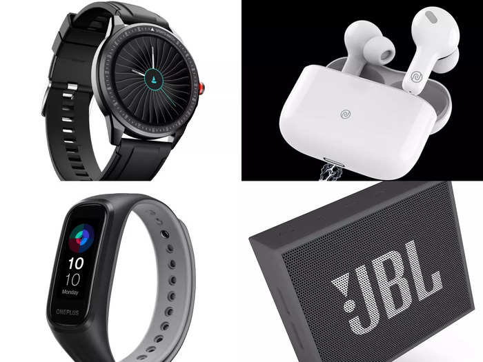 boat smartwatch, noise earbuds, oneplus smart band and realme buds smart gadgets under 2000 for diwali gift