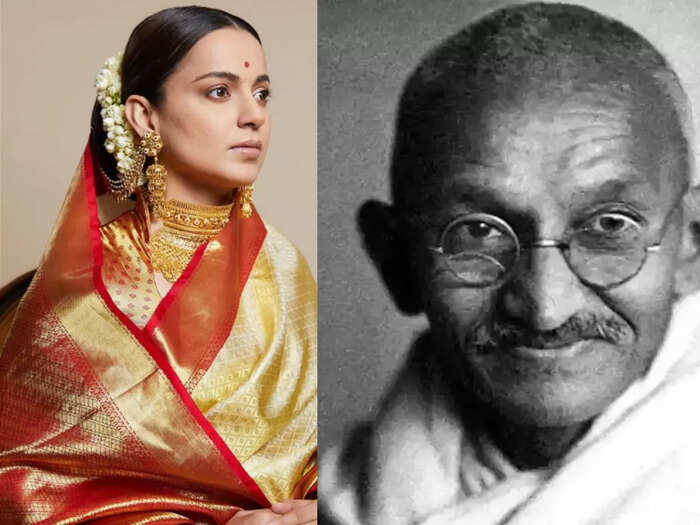 kangana ranaut slams mahatma gandhi: Kangana Ranaut now targets Mahatma  Gandhi says offering another cheek gets bheek not freedom: कंगना ने उड़ाया  महात्मा गांधी का मजाक, कहा- दूसरा गाल आगे करने से