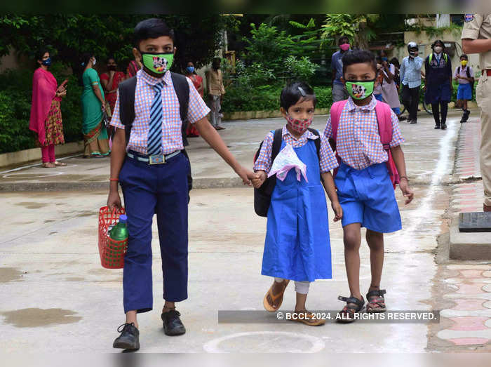 School children first day