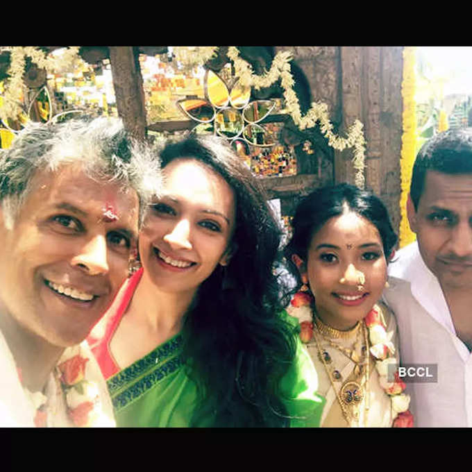 मिलिंद सोमन की शादी में दीपानिता- फोटो: Instagram