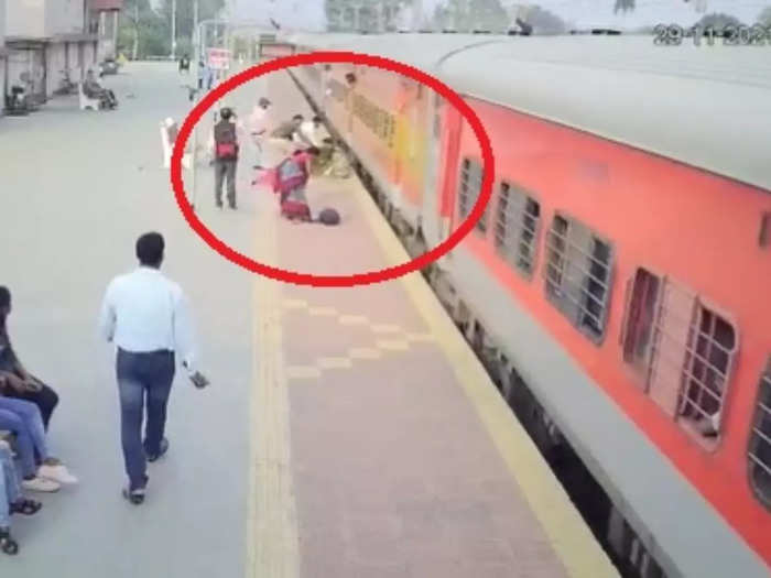Woman Falls Off Train