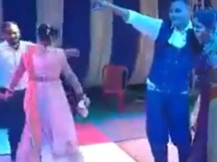 Couple Falls Down While Dancing