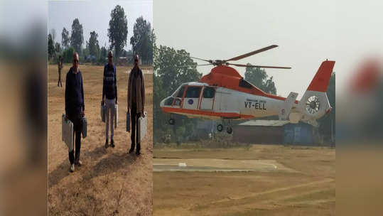 २७ नक्षलवादी मारल्यानंतर गडचिरोलीत पहिलीच निवडणूक, चॉपरने पोलिंग पार्ट्या बेसकॅम्पवर!