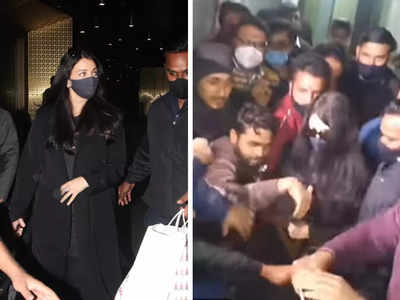 ED के दफ्तर के बाहर खचाखच भीड़ में फंसीं Aishwarya Rai, बाउंसर्स को करनी पड़ी खूब मशक्कत 