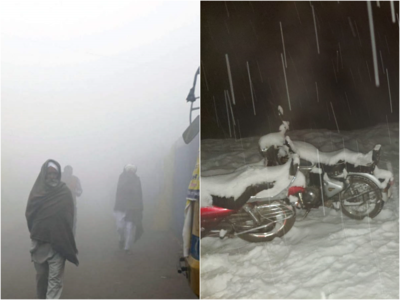 Weather News Today : दिल्ली-NCR में ठंड के साथ धुंध, मनाली के पास बर्फबारी के बीच फंसे टूरिस्ट 