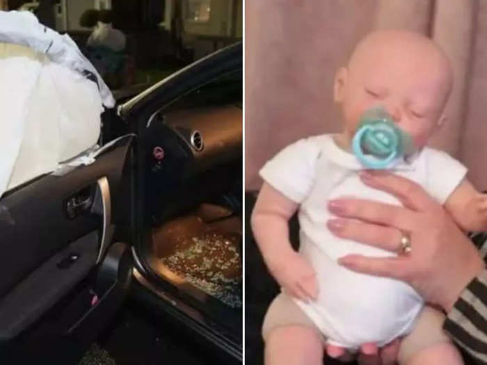 uk police smash car window to rescue baby that was a doll