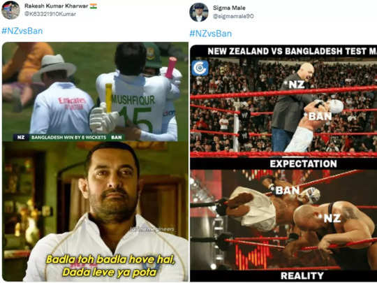 सनसनी: बांग्लादेश ने न्यूजीलैंड को उसके घर में धोया, भारतीय फैंस ने कहा- भाई आ गया स्वाद! 