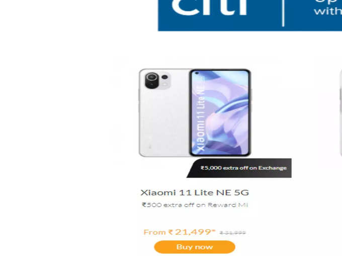 xiaomi smartphone 11 lite ne 5g offer