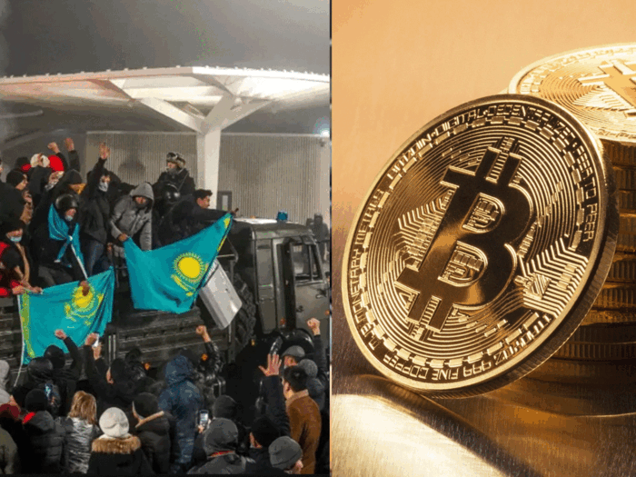Kazakhstan protests bitcoin mining hub