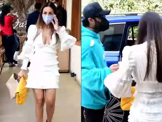 Malaika Arora And Arjun Kapoor Sunday Lunch: Video: ब्रेकअप की खबरों के बीच संडे लंच पर निकले मलाइका और अर्जुन, ऐक्ट्रेस ने खींचा फैंस का ध्यान : Malaika Arora And Arjun Kapoor