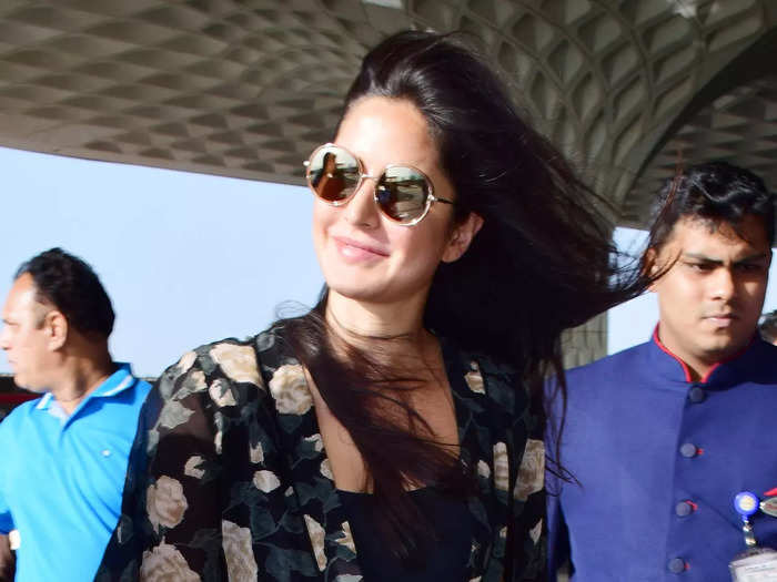 katrina kaif looks cute in leather leggings and gucci hoodie after returning from indore
