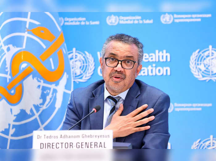WHO Director-General Tedros Adhanom Ghebreyesus gives news conference in Geneva