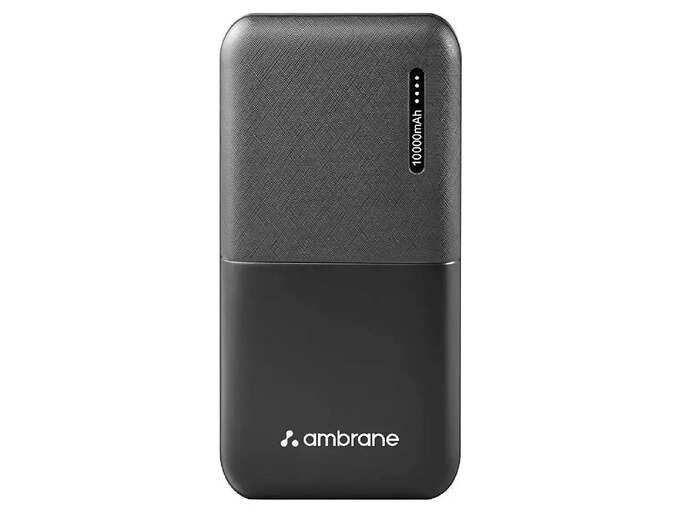 Ambrane 10000mAh Li-Polymer Powerbank Ambrane 10000mAh Li-Polymer Powerbank