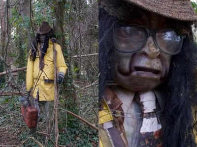 जंगल में खड़े इस डरावने पुतले को देख हर कोई जाता है डर, नहीं पता चला एक रहस्य 