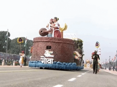 Goa Tableau: राजपथ पर निकली गोवा की झांकी, दिखी मुक्ति संग्राम की झलक 