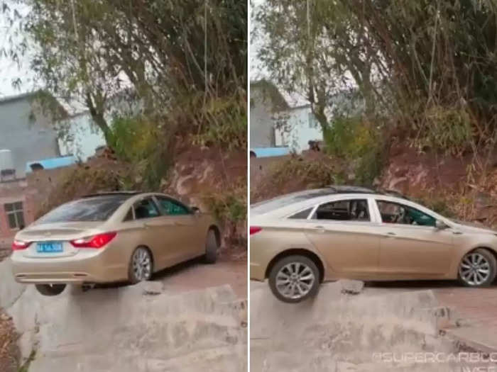 driver takes an dangerous u turn on cliff edge watch amazing heavy driver viral video