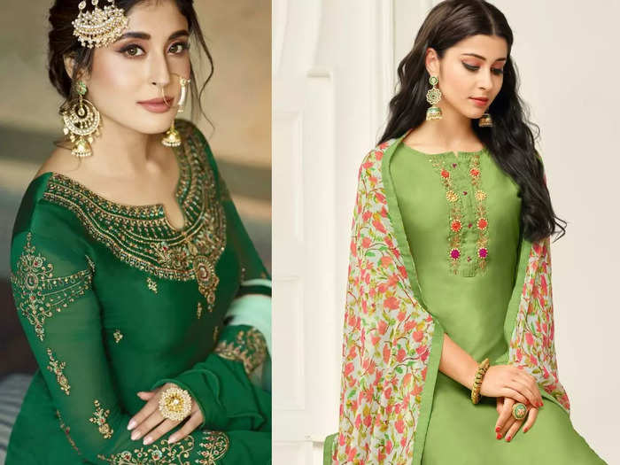 मेहंदी हो या संगीत बेस्ट लुक देंगे यह हरे रंग के Salwar Suit, धांसू डिस्काउंट पर खरीदने का है मौका