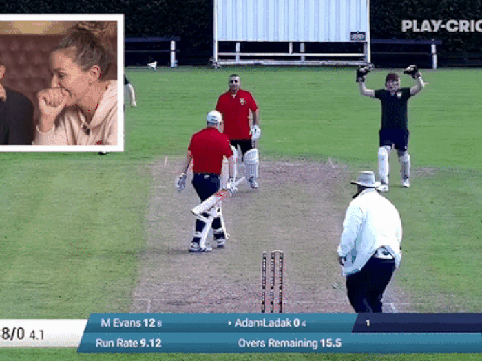 watch video joe root kate cross hilarious reaction on furious batsman hurls bat at his partner after getting run out