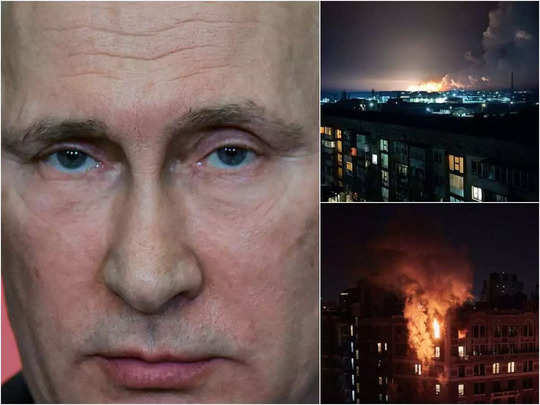 Ukraine Russia War : पुतिन का सिग्‍नल मिलते ही रूस ने यूक्रेन पर किया हमला, कीव में धमाकों की तस्‍वीरें देखिए 