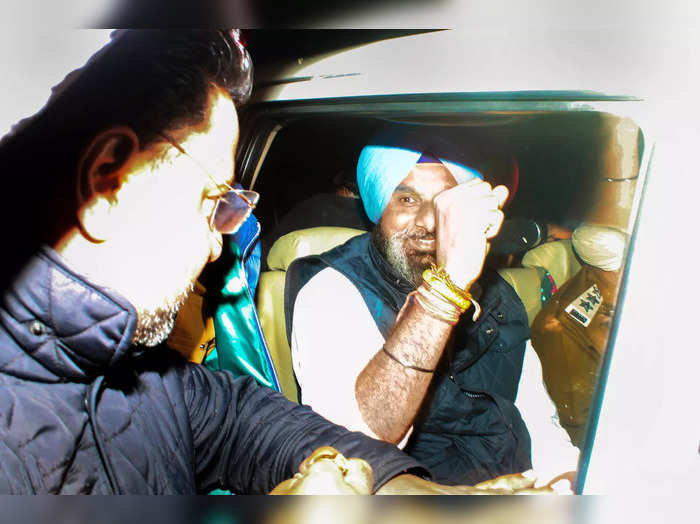 Patiala: Shiromani Akali Dal leader Bikram Singh Majithia arrives at Central Jai...